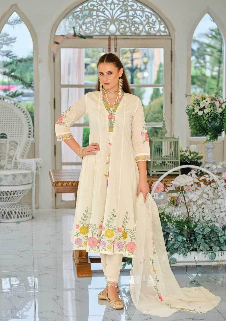 Chanderi Soft Handwork Suits - MYLUXURY LANE ENTERPRISE